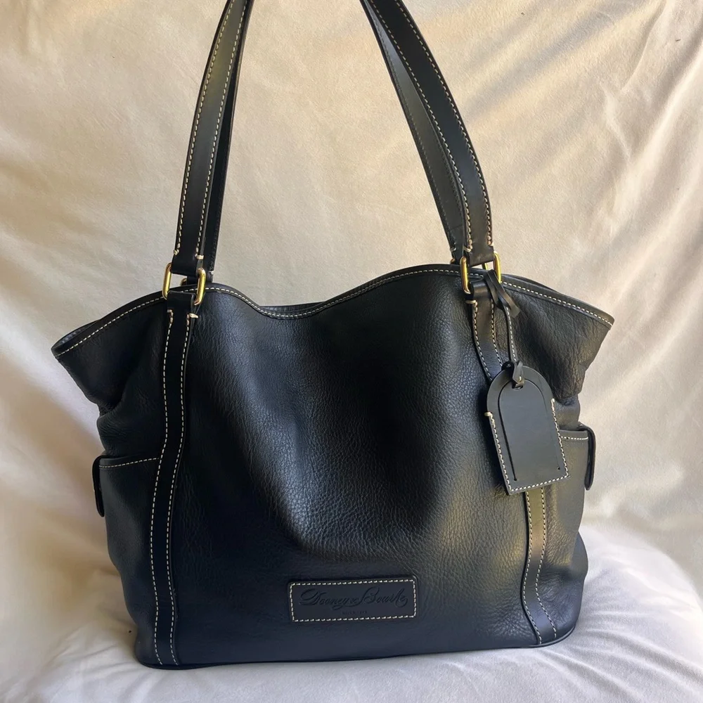 Dooney & Bourke Black Leather Kristen Tote - Picture 12 of 16